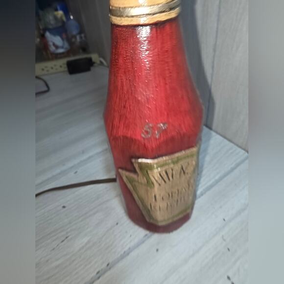 Vtg Heinz Tomato Ketchup Bottle Table Lamp 14" Bar Lamp Dining Rare - Picture 7 of 14